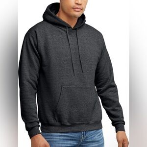 Hames Men's Charcoal Hoodie Size 4XL